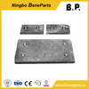 Protetor de escavadeira de carregador peças de desgaste de desgaste 100x260x35mm