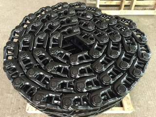 Material rodante de esteira de borracha para miniescavadeira 20y-32-07460 Conjunto de sapata de elo de esteira seca lubrificada para máquinas Grupo de corrente de esteira para peças de escavadeira PC200
