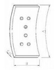 Bit de extremidade de gat doz 9w6195 8e4539 607mmx330mmx45mm 1 'x7