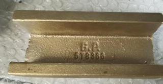 Motoniveladora de caçamba de escavadeira 140g, 140h, 120h, 120g, 120K Cooper liga de alumínio bronze peças de motor carregador escavadeira faixa de desgaste 6D5415