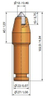 Cutter de haste redonda Dica de trincas B1-12ks/22