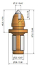 Cutter de haste redonda Dica de trincas B1-12/22