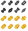 Peças de material rodante da escavadeira para baixo para baixo do rolo inferior do rolo de roda dentada única rolo de faixa de flange duplo 1634144