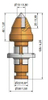 Cutter de haste redonda Trincher TIP BG22HF -3.3851