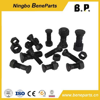 Parafuso de arado Parafusos de trilha 1j5607 Parafuso 10,9 12,9 Grau 40cr 42CrMo Parafuso e porca de segmento hexagonal de aço carbono