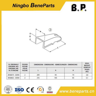 Equipamentos de construção Adaptador de dentes de balde 33004