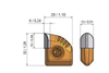 Treca de dentes de soldagem Trincher bit bfz32x28x13