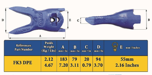 Feurst FK3 DPE Balde Dente de Tigre