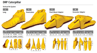 Adaptador vertical FC23 R da montagem nivelada do sistema do Pin da máquina escavadora do carregador